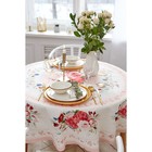 Скатерть круглая Этель «Розы», d=220 см, 100 % хлопок - Фото 3
