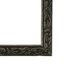 Рама для картин (зеркал) 60 х 80 х 4 см, дерево "Версаль", чёрно-золотая - Фото 2