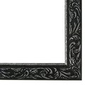 Рама для картин (зеркал) 30 х 40 х 4 см, дерево "Версаль", чёрно-серебристая - Фото 2