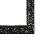 Рама для картин (зеркал) 21 х 30 х 4 см, дерево "Версаль", чёрно-серебристая - Фото 2