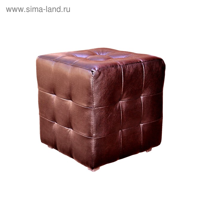 Пуф «Куб» коричневый - Фото 1