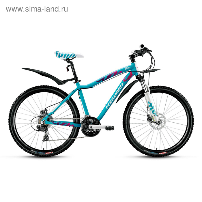 Велосипед 26" Forward Lima 2.0 disc, 2017, цвет синий матовый, размер 15"