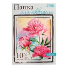 Папка для акварели А3, 10 листов «Цветы», блок 180 г/м², рисовальная - Фото 2