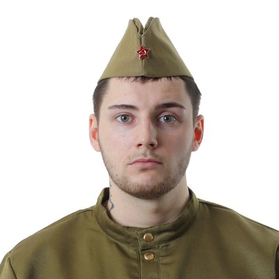 Пилотка х/б, размер 56 см, звезда металлическая