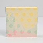 Коробка для печенья, кондитерская упаковка с пластиковой крышкой, «Бабочки», 10.5 х 10.5 х 3 см - Фото 4