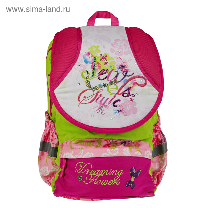 Рюкзак школьный Target, 40 х 30 х 17 см, эргономичная спинка, для девочки, «Цветы мечты» - Фото 1