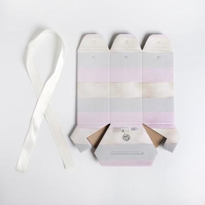 Коробка подарочная складная шестигранник «Полоски нежности», 17 х 14,8 х 19,5 см