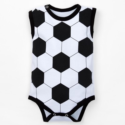 Боди детское Крошка Я "Футбольный мяч" рост 62-68см (22), 3-6мес