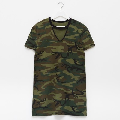 Платье-футболка женская  KAFTAN "Militari", р-р L (46-48), 100% хл.