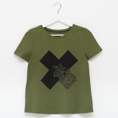 Футболка женская  KAFTAN "Militari", р-р S (42-44), 100% хл.