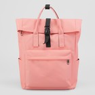 Рюкзак-сумка, отдел на молнии, 2 наружных кармана, 2 боковых кармана, цвет розовый - Фото 2