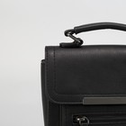 Рюкзак-сумка, отдел на молнии, наружный карман, цвет чёрный - Фото 4