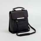Рюкзак-сумка, отдел на молнии, наружный карман, цвет чёрный - Фото 6
