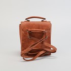 Рюкзак-сумка, отдел на молнии, наружный карман, цвет коричневый - Фото 3