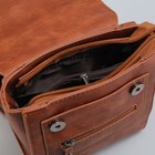 Рюкзак-сумка, отдел на молнии, наружный карман, цвет коричневый - Фото 5