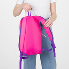 Рюкзак молодёжный, отдел на молнии, наружный карман, цвет фиолетовый - Фото 5