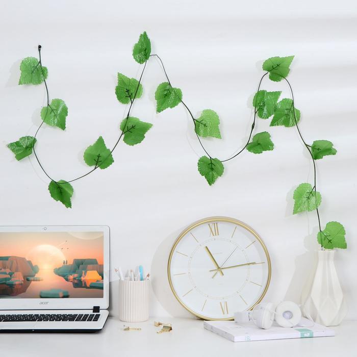 Лиана искусственная «Лист березы», 2.2 м, (фасовка 12 шт.) - Фото 1