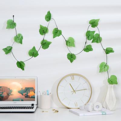 Лиана искусственная «Виноградный лист», 2.2 м, (фасовка 12 шт.)