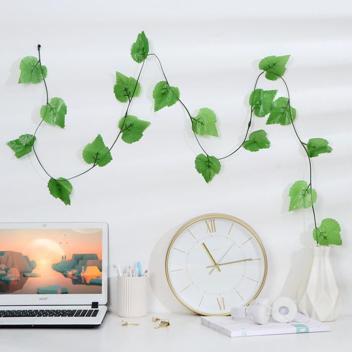 Лиана искусственная «Виноградный лист», 2.2 м, (фасовка 12 шт.) - Фото 1