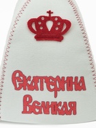 Шапка для бани и сауны «Екатерина Великая», полиэфир, белая - Фото 3