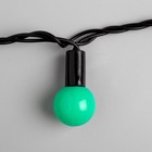 УЦЕНКА Гирлянда «Нить» 10 м с насадками «Шарики 2.5 см», IP44, тёмная нить, 100 LED, свечение зелёное, 8 режимов, 220 В - Фото 9