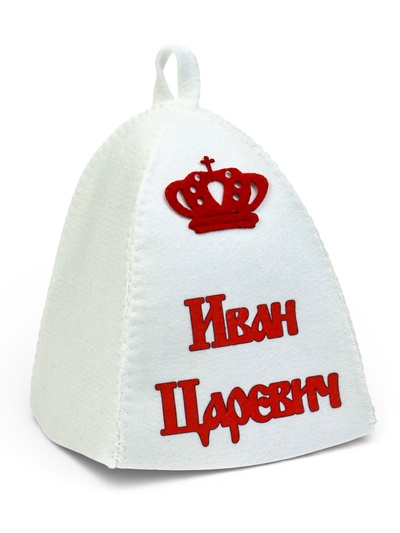 Шапка для бани и сауны «Иван Царевич», полиэфир, светлая