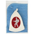 Набор банный "Я - Солдат" (шапка, коврик, рукавица), мужской - Фото 6