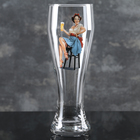 Стакан пивной Pin-up Beer, стеклянный, 500 мл, рисунок микс - фото 10742566