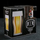 Набор бокалов для пива «Пейте пиво», стеклянный, 500 мл, 2 шт, рисунок микс - Фото 3