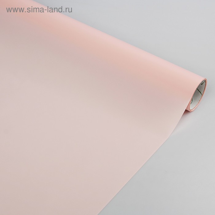 Плёнка для цветов "Атласная", розовая, 0,5 х 9 м - Фото 1