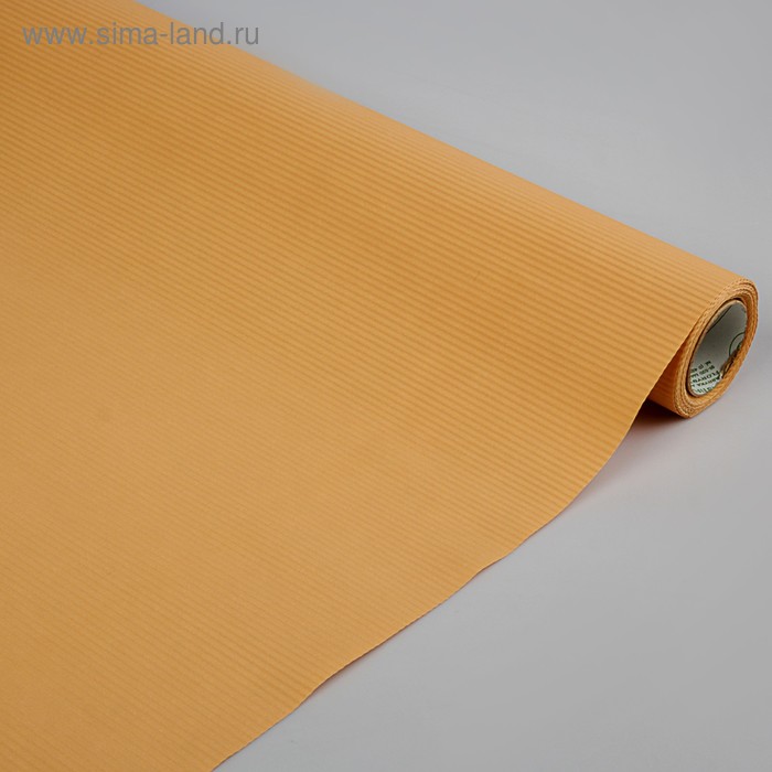 Бумага упаковочная крафт, двусторонняя, персиковый, 0.7 х 10 м - Фото 1