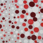 Плёнка для цветов и подарков "Конфетти", бело-бордовая, 0,5 х 9 м - Фото 3