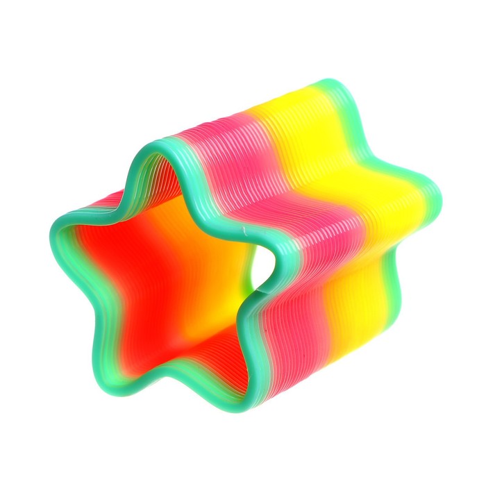 Пружинка радуга «Вместе веселей», форма звезда, d = 5 см - фото 1908359772