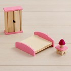 Кукольный домик "Розовое волшебство", с мебелью - фото 8368359