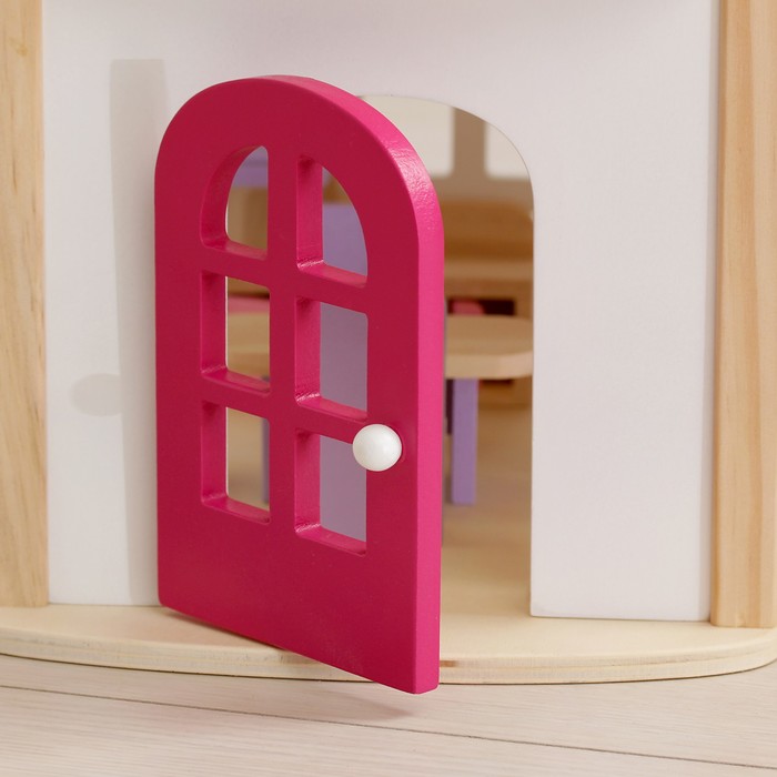 Кукольный домик "Розовое волшебство", с мебелью - фото 1890730201