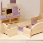 Кукольный домик "Розовое волшебство", с мебелью - фото 3810534