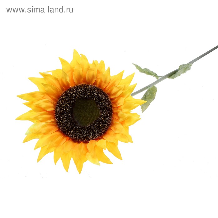 цветы искусственные (стебель-резина,бутон-ткань) подсолнух 120см d-40 - Фото 1