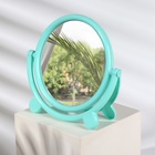 Зеркало настольное, с рамкой под фотографию, d зеркальной поверхности 13,5 см, цвет МИКС - фото 2861061