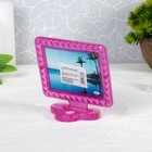 Зеркало складное-подвесное, с рамкой под фотографию, зеркальная поверхность 8 × 6 см, МИКС - Фото 3