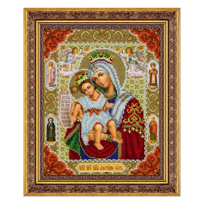 Набор для вышивки бисером «Пресвятая Богородица. Достойно Есть» - фото 297991584