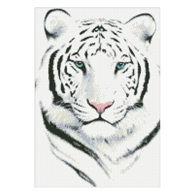 Набор алмазной мозаики «Белый тигр»