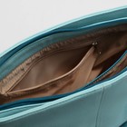 Сумка женская, отдел с перегородкой на молнии, наружный карман, цвет голубой - Фото 5