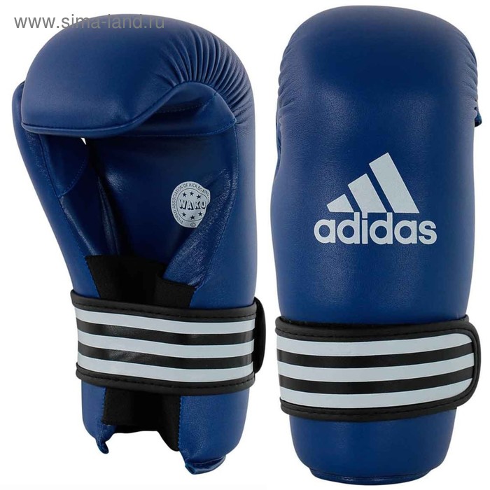 Перчатки для кикбоксинга WAKO Kickboxing Semi Contact Gloves размер S, цвет синий - Фото 1