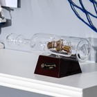 Корабль сувенирный в бутылке с белыми парусами «Корабль удачи», 7 х 16 х 3,5 см - Фото 5