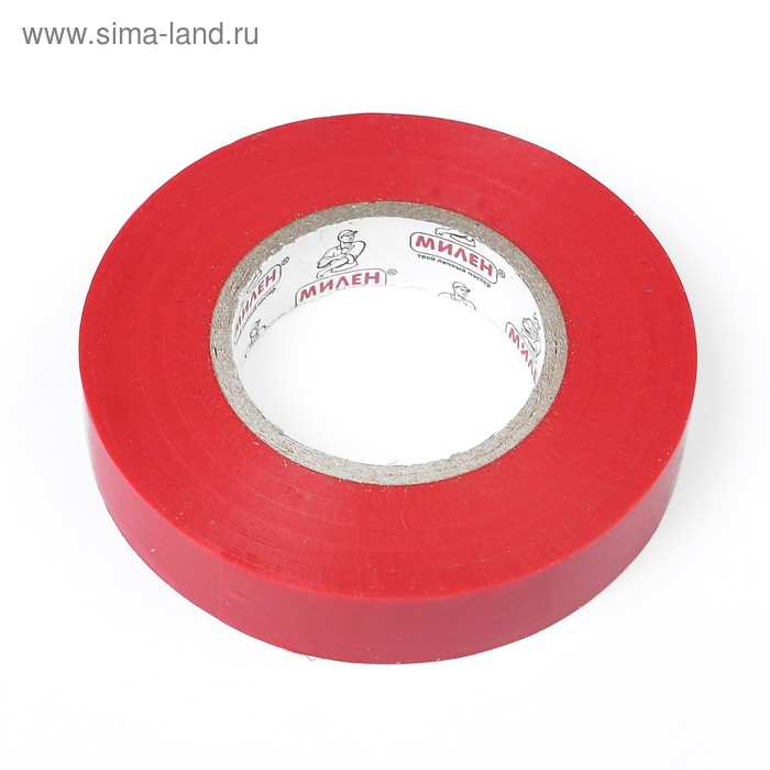 Изолента "Милен PRO", 15 мм х 20 м, красная - Фото 1