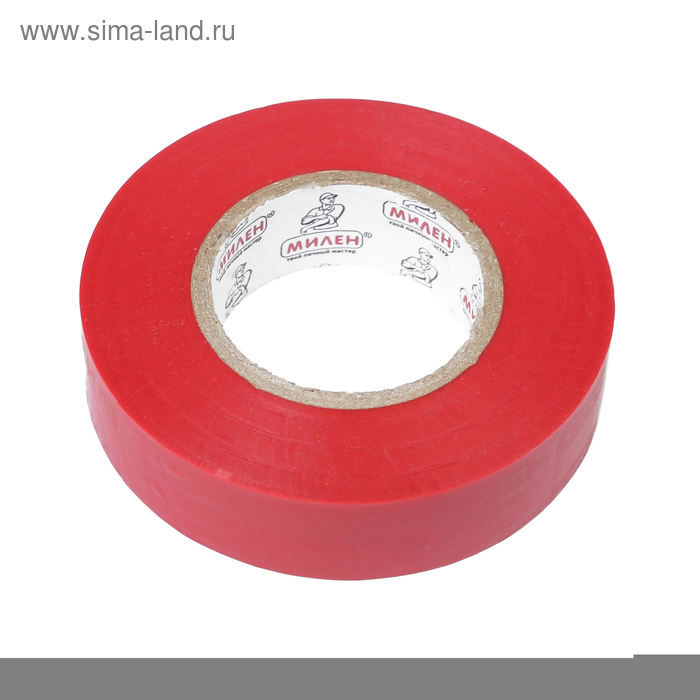 Изолента "Милен PRO", 19 мм х 20 м, красная - Фото 1