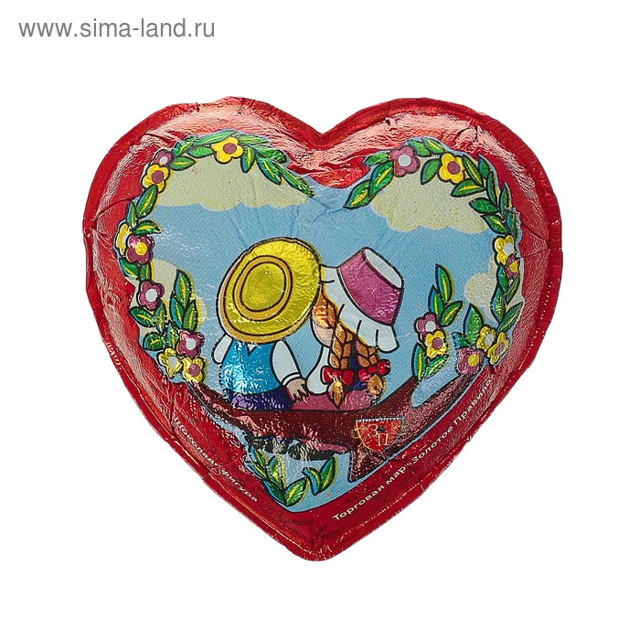 Шоколадная фигура "Сердце романтика", 50 г - Фото 1
