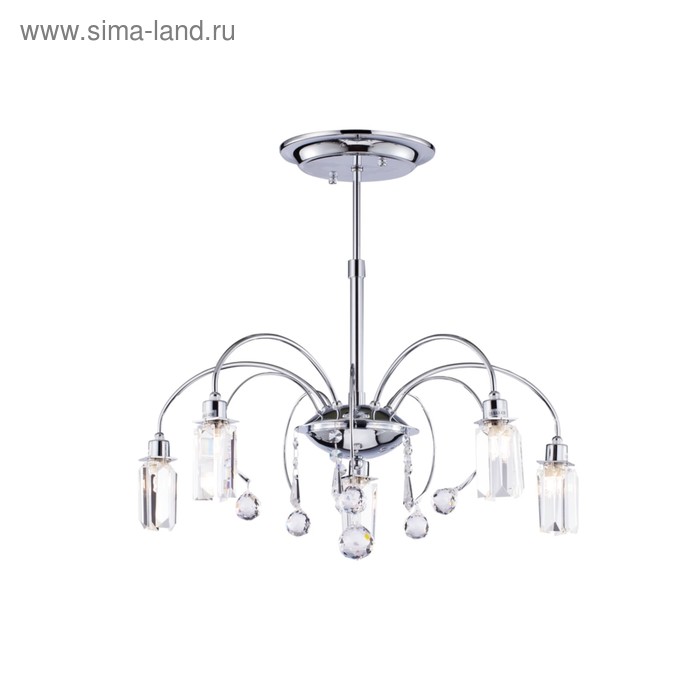 Люстра потолочная Fountain 5x40W G9 бронза 19x43x22см - Фото 1