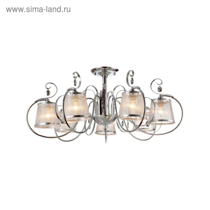 Люстра потолочная Simone 7x40W E14 хром 939x939x425см 28491₽