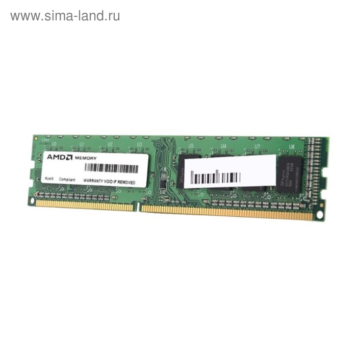 Память DDR3 2Gb 1600MHz AMD R532G1601U1S-UGO OEM PC3-12800 CL11 DIMM 240-pin 1.5В - Фото 1